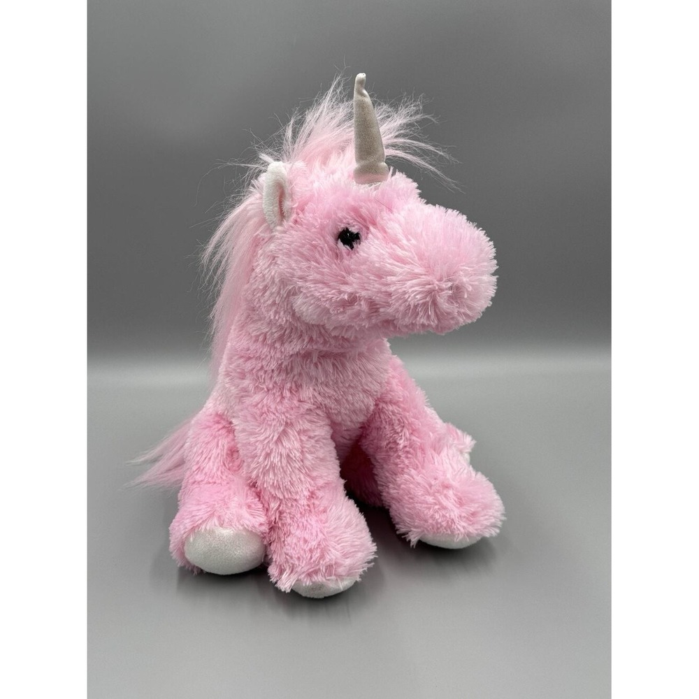 Aurora Pink Unicorn Plush Silver Horn 12 Inch Stuffed Animal